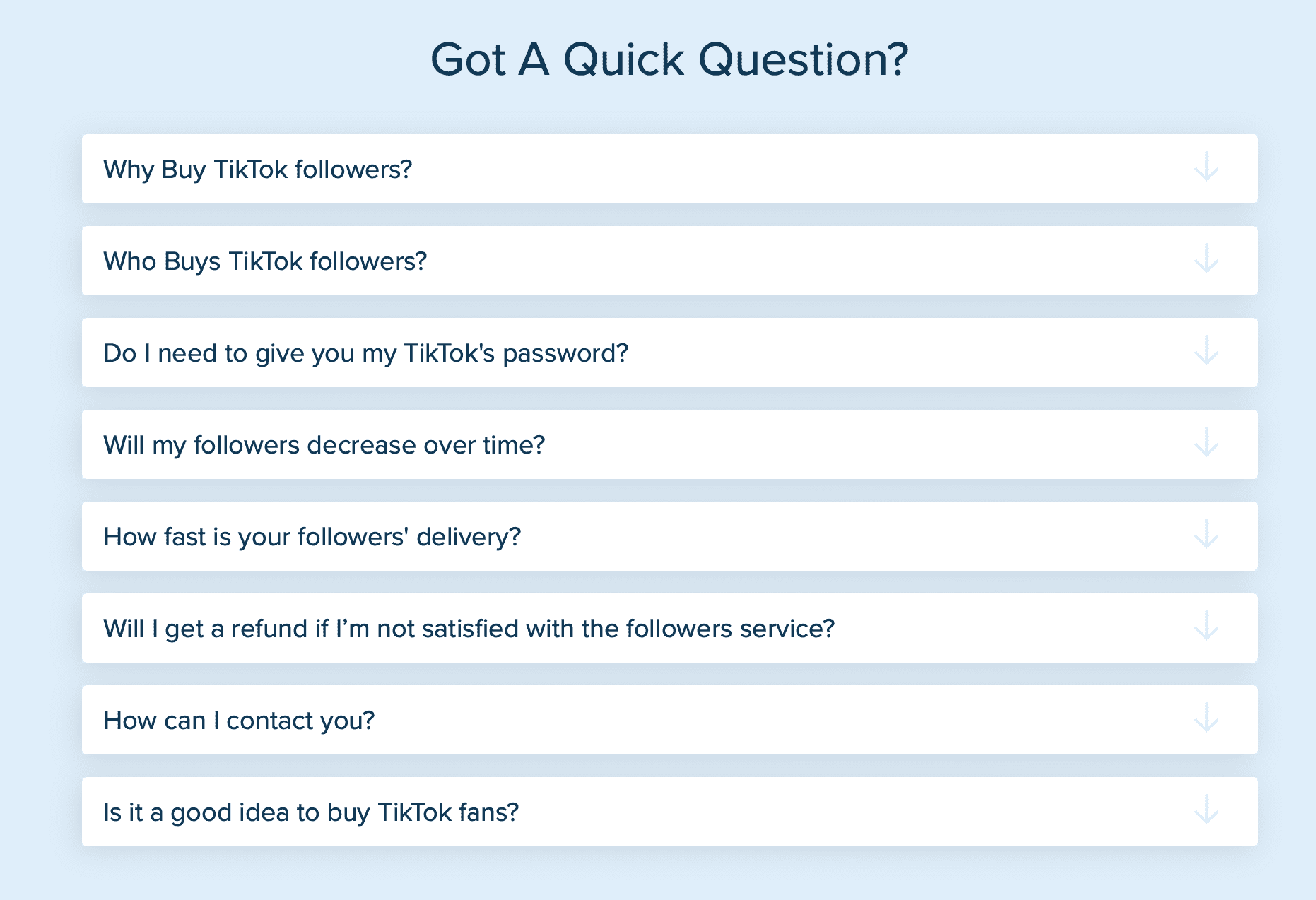 Got A Quick Question?